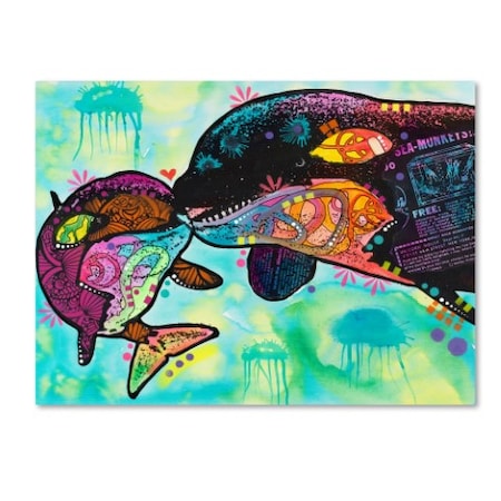 Dean Russo 'Love As Large As A Whale' Canvas Art,18x24